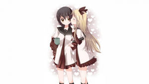 Hình nền anime đồng tính nữ Yui và Kyoko