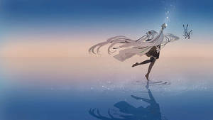 Hình nền anime nhảy múa biển lặng — Anime nhảy Hình nền