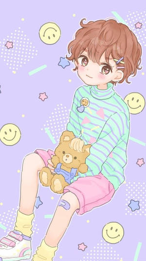 Hình nền anime trẻ em pastel