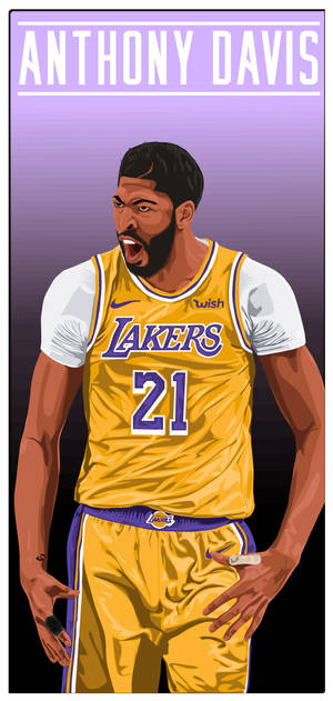 Hình nền Anthony Davis Vector Art. — iPhone 11 Pro Max Hình nền