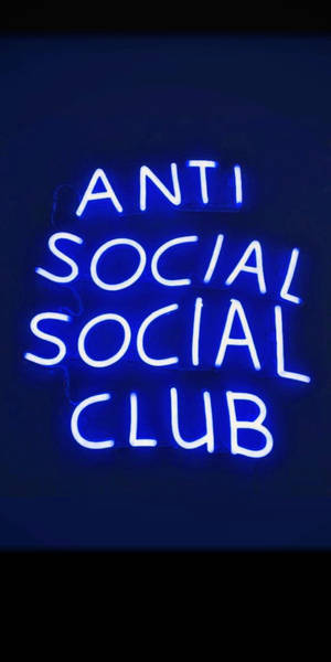 Anti Social Social Club xanh neon — 18:9 Hình nền