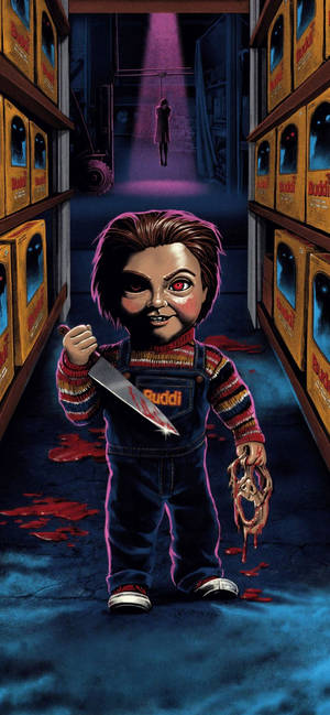 Hình nền áp phích Chucky Child's Play 2019 — iPhone 13 Mini Hình nền