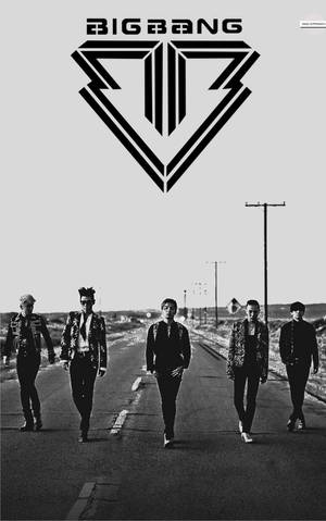 Hình nền Áp phích Đơn sắc Bigbang — Moto Pad Hình nền