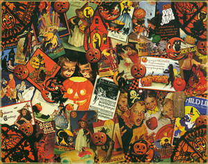 Áp phích Halloween cổ điển — Cổ điển Halloween Hình nền