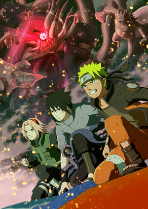 Hình nền áp phích Naruto và Đội 7 — Naruto sống động Hình nền