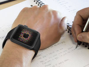 Hình nền Apple Watch với dây silicone đen — Apple Watch Hình nền