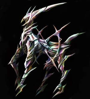 Hình nền Arceus trong lớp da thép cầu vồng — Galaxy Z Fold Hình nền