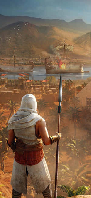 Hình nền Iphone X Assassin's Creed Origins — iPhone 15 Pro Max Hình nền
