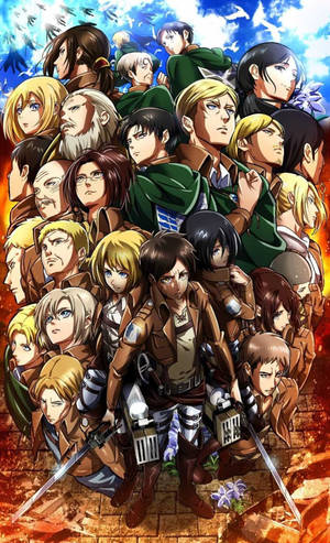 Attack On Titans 4K Main Casts — Huawei MatePad Mini Hình nền