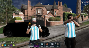 GTA 5, Băng đảng, Argentina, Xe hơi, Áo sơ mi PNG, Hào quang, Anh em