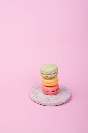 Bánh Macaron Hồng Pastel Cho iPhone