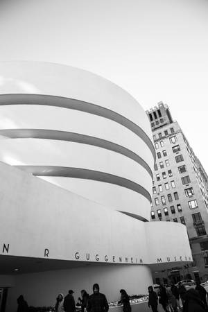 Bảo tàng Guggenheim New York Đen Trắng — Xiaomi Pad 9 Pro Max Hình nền