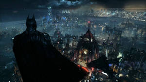 Hình nền Batman nhìn xuống Gotham