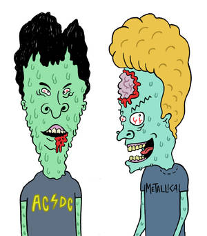 Hình nền Beavis và Butt Head thây ma — Tecno Phantom V Fold2 Hình nền