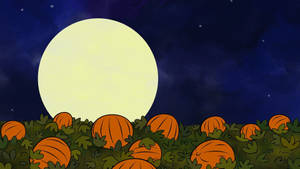 Bí Ngô Halloween Dễ Thương và Mặt Trăng
