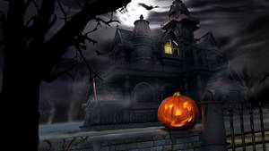 Hình nền bí ngô ngoài trời trong phim hoạt hình Halloween — Phim hoạt hình halloween Hình nền