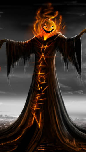 Hình nền iPhone Bí Ngô Thần Chết Halloween — Halloween iPhone Hình nền