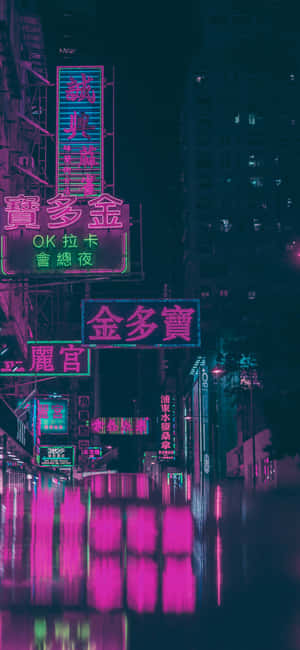 Neon Nhật Bản — 1290x2796 Hình nền