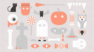 Biểu tượng Halloween dễ thương thẩm mỹ
