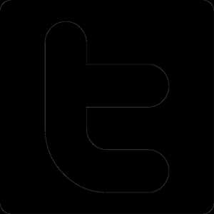 Vector biểu tượng Twitter - Biểu tượng Twitter đen trắng PNG