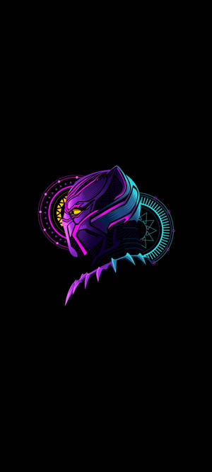 Black Amoled Black Panther — 1440x3200 Hình nền