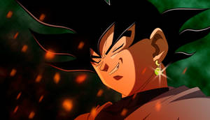 Black Goku mỉm cười — Hắc Goku Hình nền