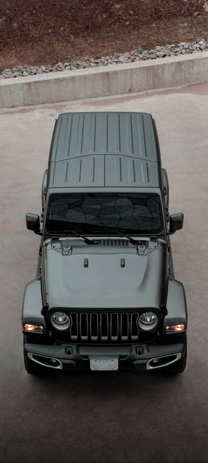 Hình nền Black Jeep Arial Shot — iPhone 12 Hình nền