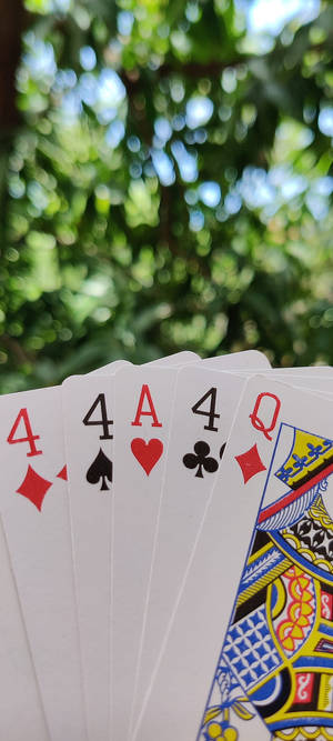 Bộ Năm Lá Bài Rummy — iPhone Xr Hình nền