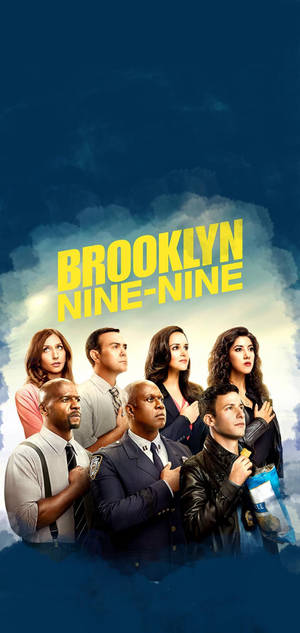Hình nền Brooklyn Nine Nine Fan Art Màu Xanh. — iPhone 12 Pro Max Hình nền