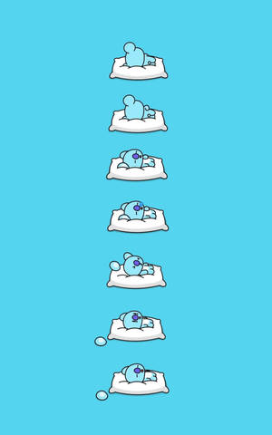 BT21 Koya Dễ Thương Đang Ngủ — Redmi Pad 2 Hình nền