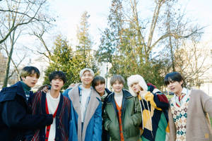 BTS Áo Khoác Mùa Đông 2020 — Bts nhóm ảnh động Hình nền