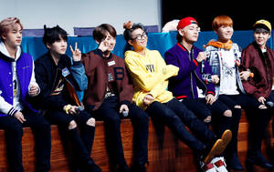 BTS Dễ Thương Tại Buổi Gặp Gỡ Fan — Dễ thương bts Hình nền