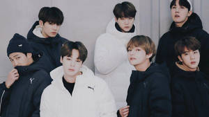 BTS Dễ Thương Trong Áo Khoác Dày — Dễ thương bts Hình nền