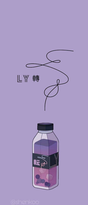 BTS Aesthetic Love Yourself Tím — Galaxy Z Flip Hình nền