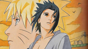 Hình nền Bức vẽ Naruto và Sasuke — Nhân vật naruto Hình nền