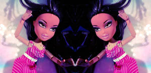 Hình nền búp bê Bratz phong cách thẩm mỹ trong váy hồng — Братц эстетика Hình nền