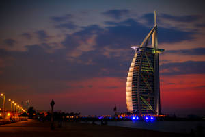 Burj Al Arab về đêm — Bầu trời đêm GIF Hình nền