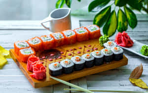Hình Ảnh Các Loại Sushi — Mùa hè thẩm mỹ Hình nền
