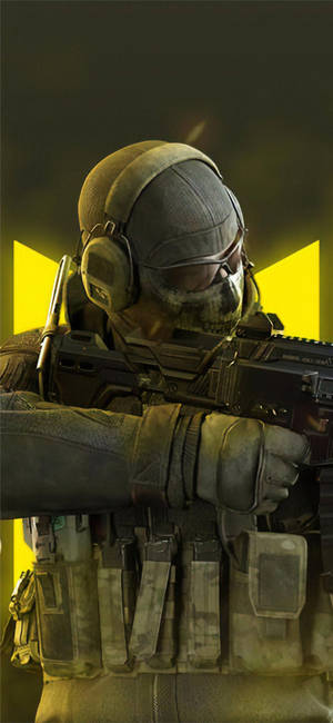 Call Of Duty: Mobile Logo Ghost Close-up — Galaxy S25 FE Hình nền