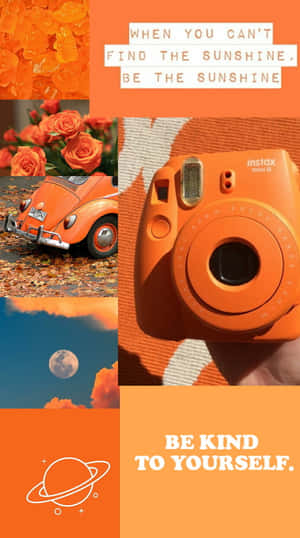 Hình nền phong cách màu cam — Cam aesthetic GIF Hình nền