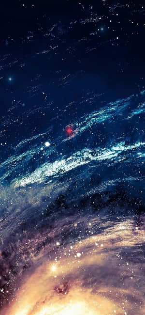 Blue Galaxy Iphone — iPhone 12 Pro Hình nền