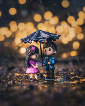 Hình ảnh cặp đôi dưới mưa