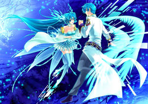 Hình nền cặp tiên nữ anime khiêu vũ — Anime nhảy Hình nền