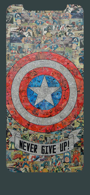 Captain America Nghệ Thuật Truyện Tranh iPhone — Galaxy S26 Hình nền