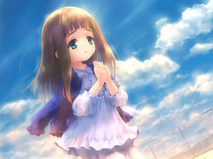 Hình nền cậu bé anime cầu nguyện