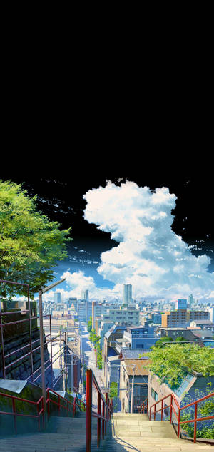 Cầu thang Suga Kimi No Na Wa Điện thoại — Galaxy S26 Hình nền