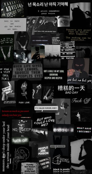 Câu Trích Dẫn Buồn Phong Cách Alt Đen