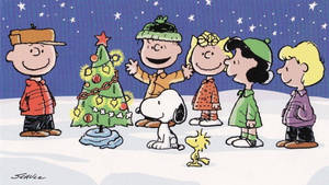 Hình nền Cây Giáng Sinh Trang Trí Của Snoopy — Snoopy giáng sinh Hình nền