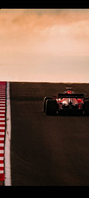 Charles Leclerc Lái Xe Vào Hoàng Hôn — Nothing Phone (2) Hình nền