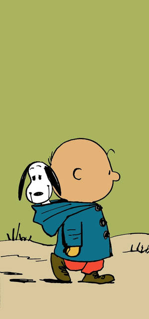 Hình nền Charlie Brown mặc hoodie — iPhone 16 Pro Max Hình nền